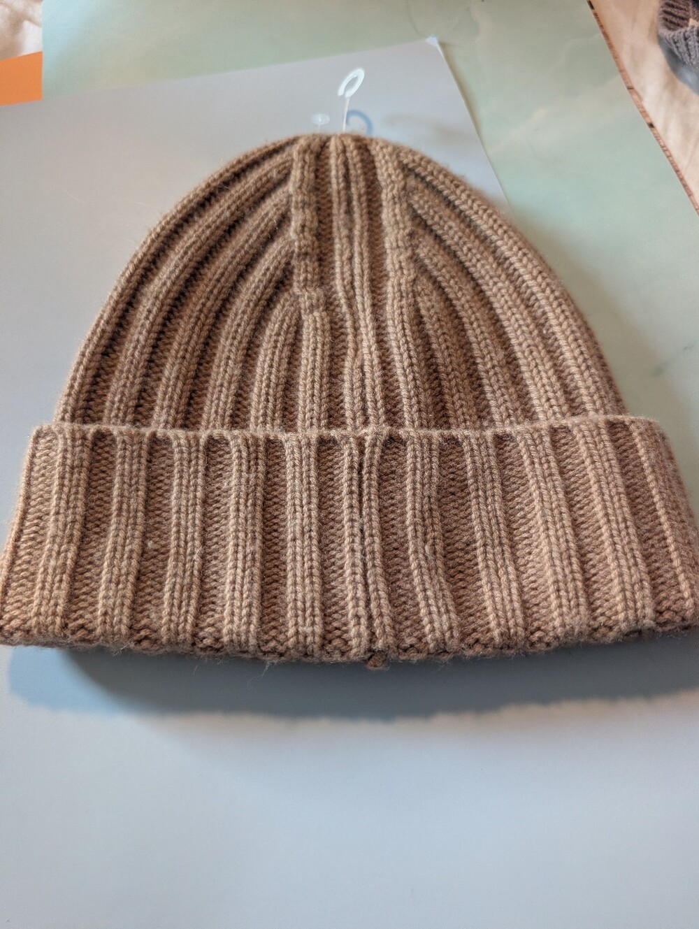 Vince Cashmere Ribbed Beanie - Picture 7 of 7